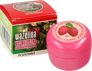 Kosmed Wazelina kosmetyczna aromatyzowana - Poziomka 15 ml 1