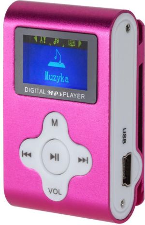 Quer Odtwarzacz MP3 różowy (KOM0744) 1