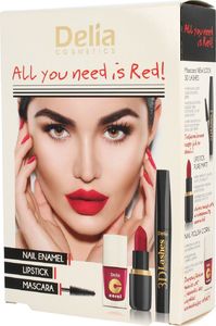 Delia ZESTAW All You Need is Red Set tusz+eyeliner 1
