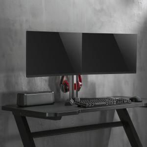 Varr Stojak biurkowy na 2 monitory 17" - 27" (VDSGM) 6