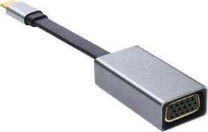 Adapter USB Platinet USB-C - VGA Srebrny  (PMMA9089) 2