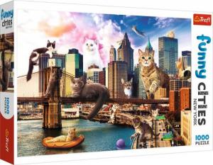 Trefl Puzzle 1000 elementów - Koty w Nowym Jorku 1