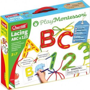 Quercetti Montessori Play Przeplatanka ABC+123 1