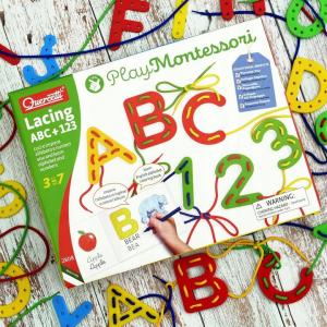 Quercetti Montessori Play Przeplatanka ABC+123 2