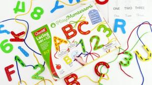 Quercetti Montessori Play Przeplatanka ABC+123 5