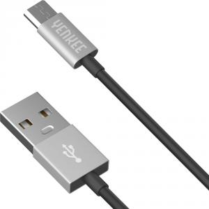 Kabel USB Yenkee USB-A - microUSB 2 m Srebrny (45013676) 1
