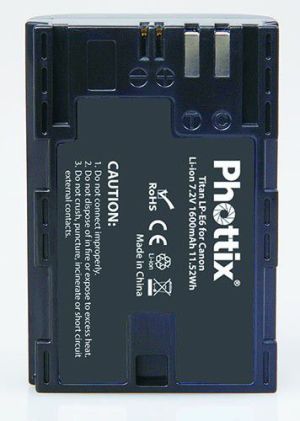 Akumulator Phottix LP-E6 do Canon 6D, 7D, 5D Mark II, 5D Mark III, 60D, 70D (20285) 2