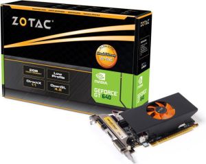 Karta graficzna Zotac GeForce GT 640 Low Profile, 2GB DDR3 (128 Bit), DVI, HDMI, VGA, BOX (ZT-60210-10L) 1