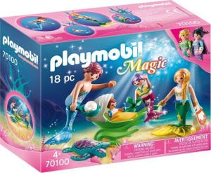 Playmobil Rodzina syrenek z wózkiem z muszli 1