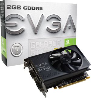 Karta graficzna EVGA GeForce GT 740 Superclocked 2GB GDDR5 (128 bit) 2x DVI, Mini-HDMI (02G-P4-3747-KR) 1