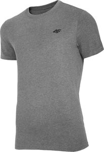 4f 4F Men's T-shirt NOSH4-TSM003-24M średni szary melanż r. S 1