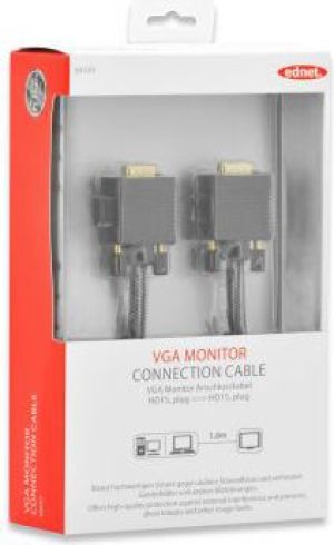 Kabel Ednet D-Sub (VGA) - D-Sub (VGA) 1.8m czarny (84530) 2