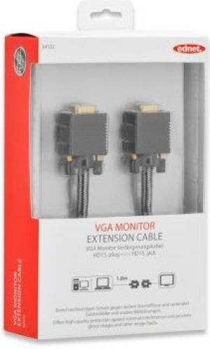 Kabel Ednet D-Sub (VGA) - D-Sub (VGA) 3m czarny (84533) 2