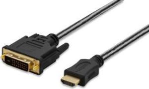 Kabel Ednet HDMI - DVI-D 2m czarny (84485) 1