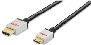 Kabel Ednet HDMI Mini - HDMI 2m srebrny (84488) 1