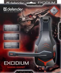 Słuchawki Defender Exicidium Czerwone (64540) 6