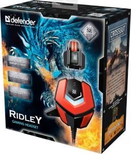 Słuchawki Defender Ridley Czerwone (64542) 4