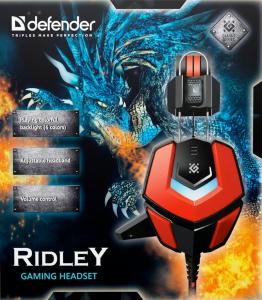 Słuchawki Defender Ridley Czerwone (64542) 5