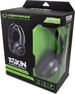 Słuchawki Esperanza Toxin Srebrne (EGH460) 2