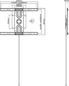 Maclean Uchwyt ścienny MC-871 37'' - 80'' 4