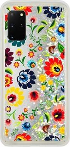 CaseGadget Etui Liquid Folklor 1 Samsung Galaxy S20 Plus Srebrny 1