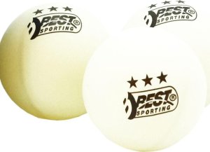 Best Sporting Zestaw 6 białych piłeczek do tenisa stołowego średnica 40mm klasa 3 treningowa BEST Sporting 23112 3