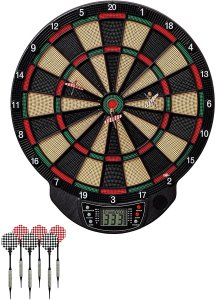 Best Sporting Elektroniczna tarcza do gry w rzutki BRISTOL na baterie dla max 8 graczy Wyświetlacz LED efekty dźwiękowe BEST Sporting 862086 4