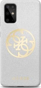 Guess Guess GUHCS69PCUGLLG S20 Ultra G988 jasnoszary/light grey hard case Glitter 4G Circle Logo 1