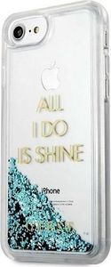 Guess Guess GUHCP7GLUQBL iPhone 6/7/8 niebieski/blue hard case Liquid Glitter Party 2