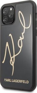 Karl Lagerfeld Karl Lagerfeld KLHCN61DLKSBK iPhone 11 czarny/black hard case Signature Glitter 2