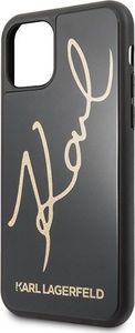 Karl Lagerfeld Karl Lagerfeld KLHCN61DLKSBK iPhone 11 czarny/black hard case Signature Glitter 3