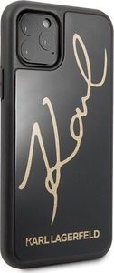 Karl Lagerfeld Karl Lagerfeld KLHCN61DLKSBK iPhone 11 czarny/black hard case Signature Glitter 5