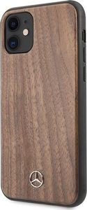 Mercedes Mercedes MEHCN61VWOLB iPhone 11 hard case brązowy/brown Wood Line Walnut 2