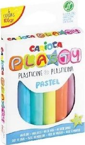 Carioca Plastelina 100g 6 kolorów pastelowa 1