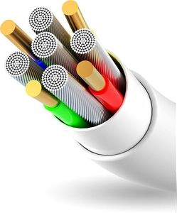 Kabel USB Dudao USB-A - Lightning 1 m Biały (52127) 3