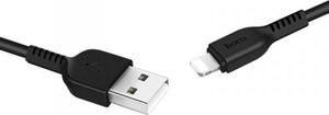 Kabel USB Hoco USB-A - Lightning 1 m Czarny (6957531068808) 1