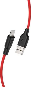 Kabel USB Hoco USB-A - 1 m Czerwony (6931474711878) 1