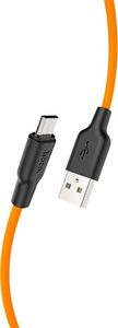 Kabel USB Hoco USB-A - 1 m Pomarańczowy (6931474711908) 1