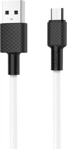 Kabel USB Hoco USB-A - microUSB 1 m Biały (26975-uniw) 1