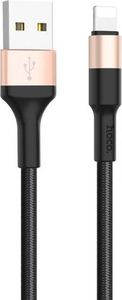 Kabel USB Hoco USB-A - Lightning 1 m Czarny (26959-uniw) 1