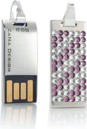 Pendrive ZaNa Design Desire 64GB Srebro Swarovski (ZS64DESI) 1