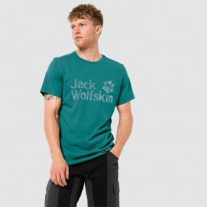 Jack Wolfskin Koszulka męska Brand Logo T M emerald green r. M 1