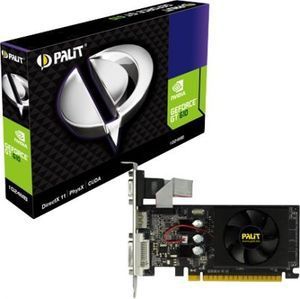 Karta graficzna Palit GeForce GT 610 2GB DDR3 (64 Bit), DVI, HDMI, D-SUB, Low profile, Retail (NEAT610LHD46F) 1