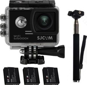 Kamera SJCAM KAMERA SPORTOWA SJCAM SJ5000X ELITE DETEKCJA RUCHU / 3 BATERIE + KIJEK 1