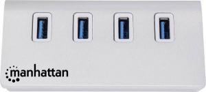 HUB USB Manhattan 4x USB-A 3.0 (163767) 3