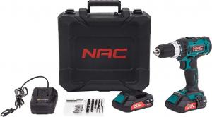 Wiertarko-wkrętarka NAC CDB2-LI-20V 20 V 2 x akumulator 2 Ah 2