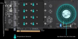 Dysk SSD Gigabyte Aorus RAID 8TB PCIe PCI-E x8 Gen3 NVMe (GP-ASACNE6800TTTDA) 8