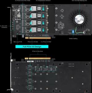 Dysk SSD Gigabyte Aorus RAID 8TB PCIe PCI-E x8 Gen3 NVMe (GP-ASACNE6800TTTDA) 9
