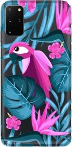 CaseGadget Nadruk Papuga i Kwiaty Samsung Galaxy S20+ 1