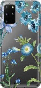 CaseGadget Nadruk niebieskie kwiaty Samsung Galaxy S20 Ultra 1
